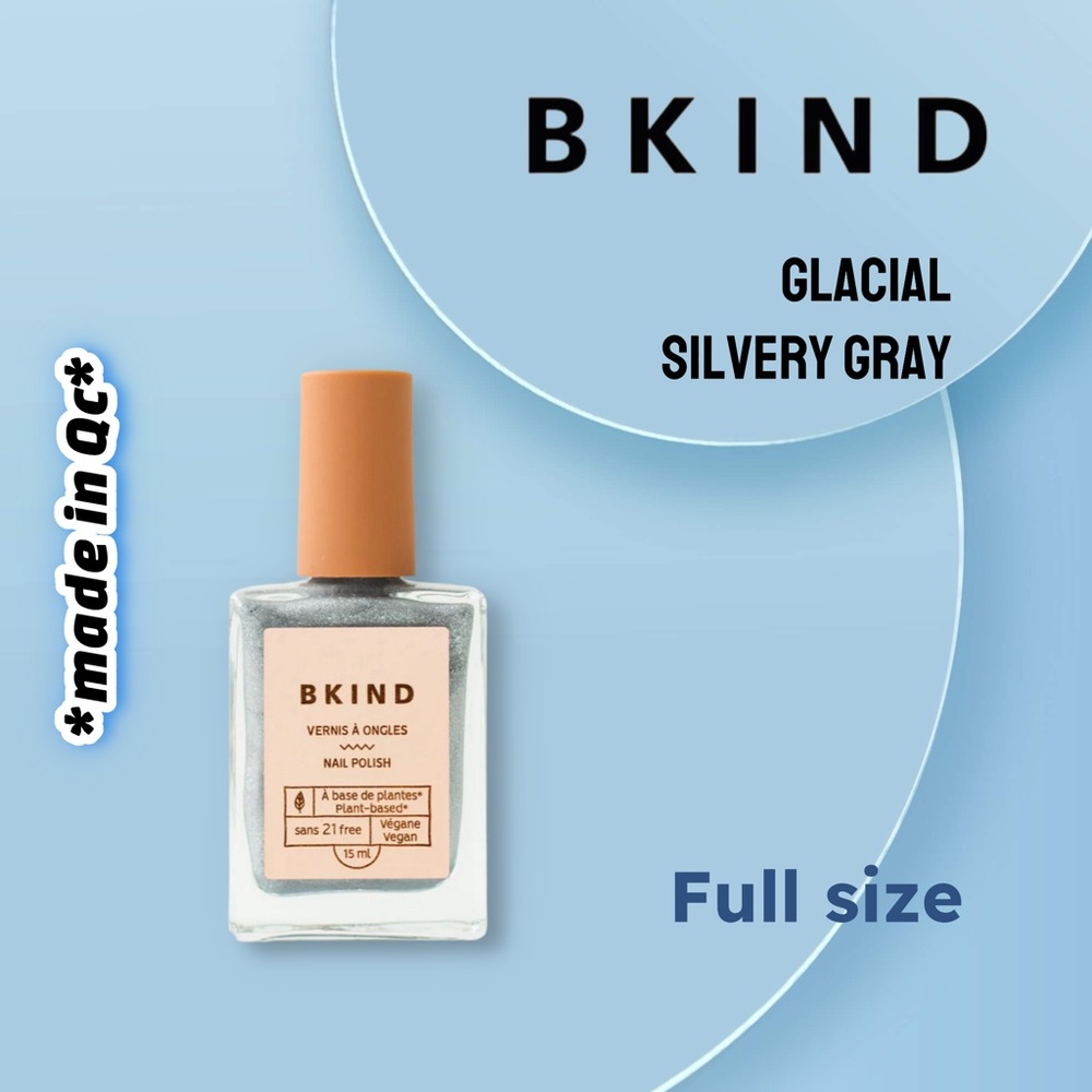 💟3/25$ 🇨🇦🆕*NEW* BKIND | FULL | Glacial - silvery gray 🌱♻️
